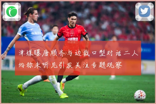 津媒曝唐顺齐与边裁口型对话二人均称未听见引发关注专题观察